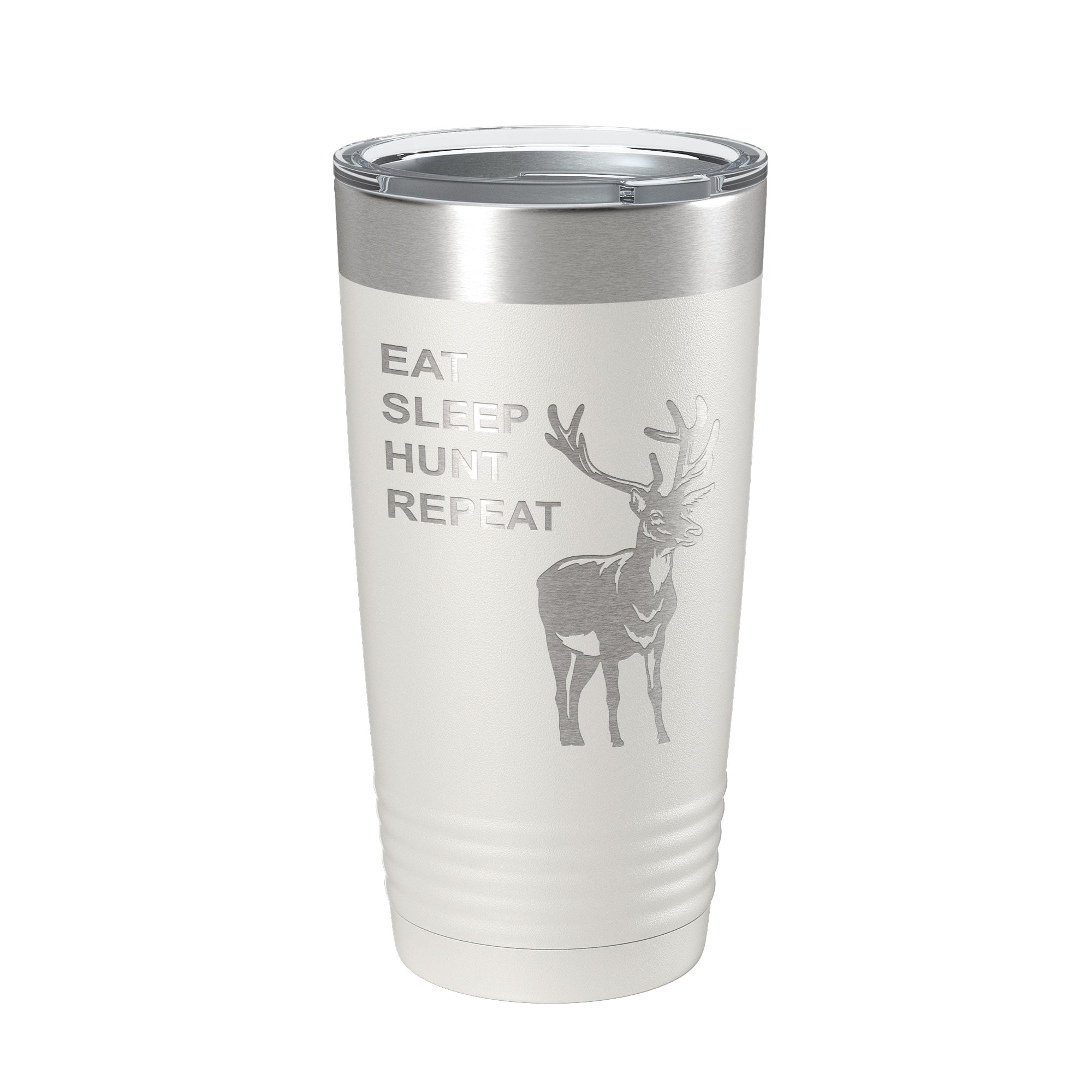Deer Black Tumbler Cup with Handle