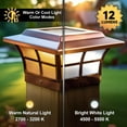 thumbnail image 3 of Classy Caps Prestige Solar Post Cap - Fits 5.5"x5.5" (6x6 Nominal) Posts - Electroplated Copper, 3 of 10