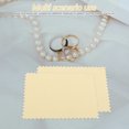 thumbnail image 5 of Paño para el cuidado de la plata, paño reutilizable para pulido de joyas, eliminador de deslustre suave, mantiene la joyería brillante para reloj de monedas, 50 Uds., 5 of 5