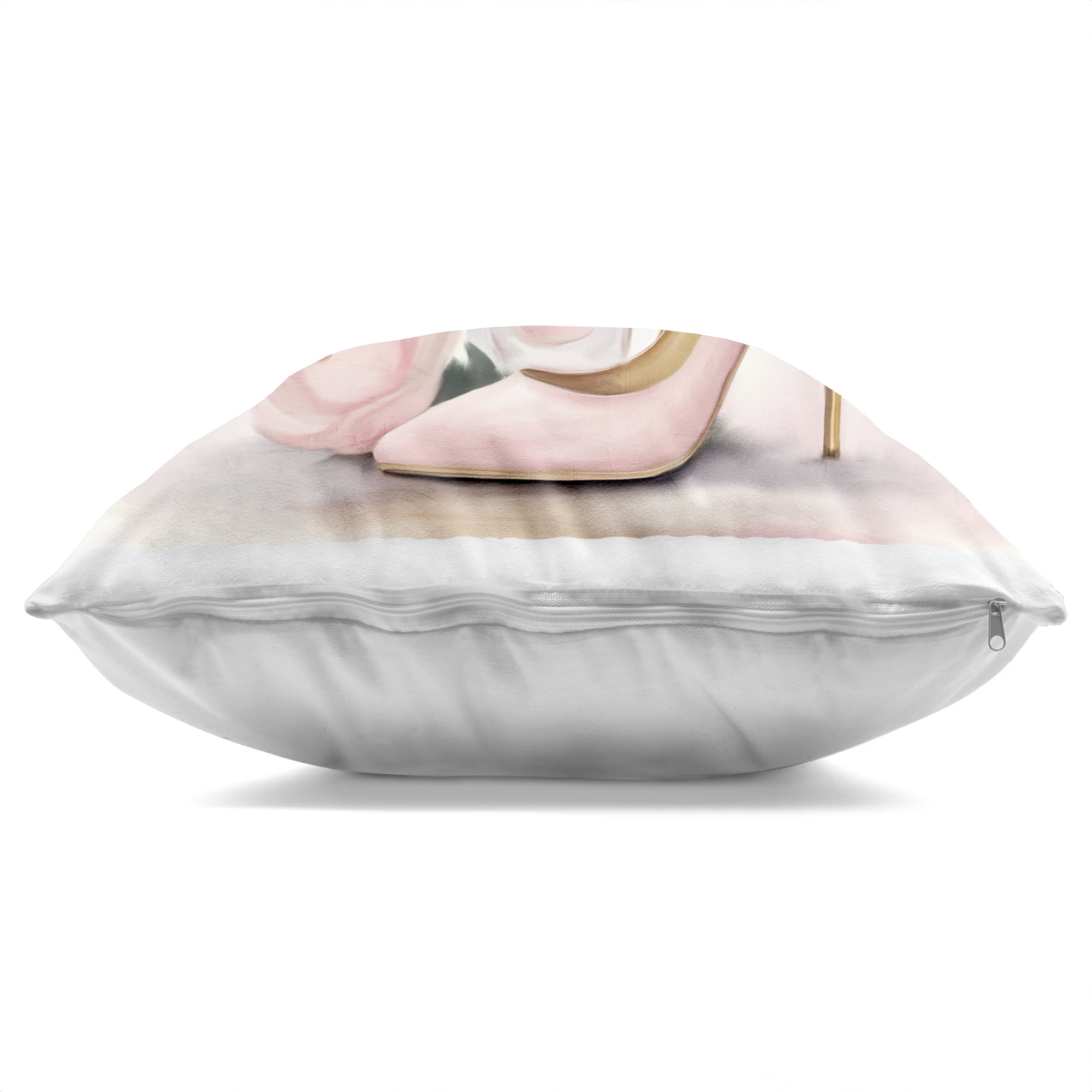 Stupell Industries Pink Beauty Bouquet Decorative Printed Throw Pillow, design by Kim Allen, 18 x 7 x 18