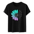 thumbnail image 4 of BangYU T Shirts for Women Graphic Printed Short Sleeved Round Neck Tops in Summer Blouses&Shirts, 4 of 5