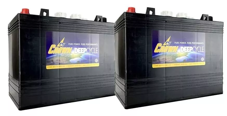 x2 | Crown 12 Volt 150Ah Deep Cycle Battery ; Replaces Trojan T-1275 T1275