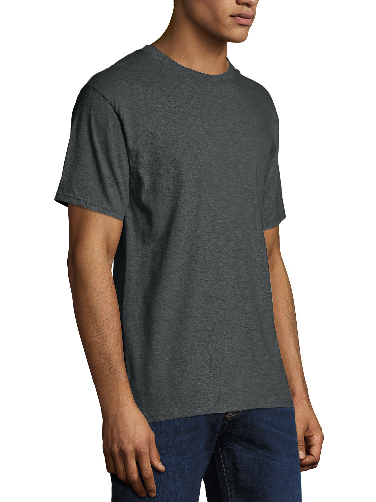 Hanes Men's and Big Men's Beefy-T Crew Neck Short Sleeve T-Shirt, Up To 6XL - image 3 of 7