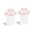 thumbnail image 1 of 2x estante de almacenamiento para escritorio y gato, soporte para libros, para decoración de dormitorio, blanco Feliz Sencillez, 1 of 5