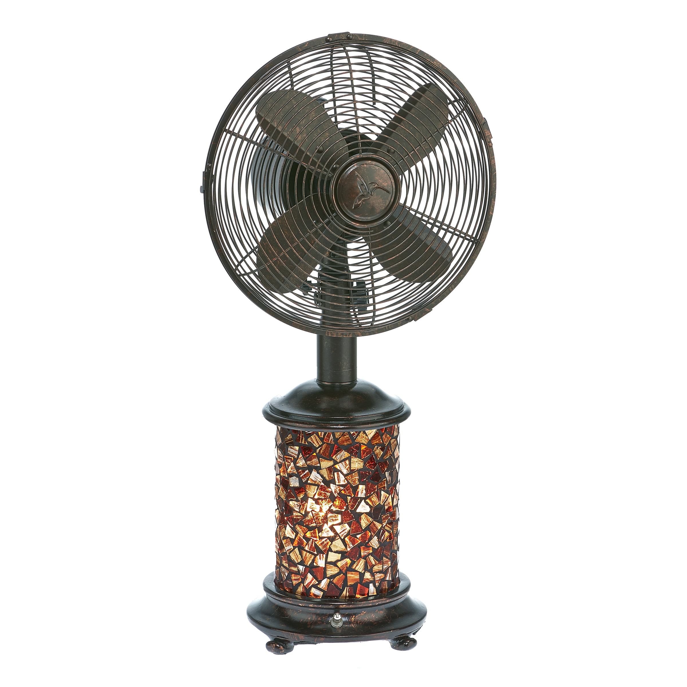 Decobreeze Oscillating Table Fan And, Table Lamp Fan