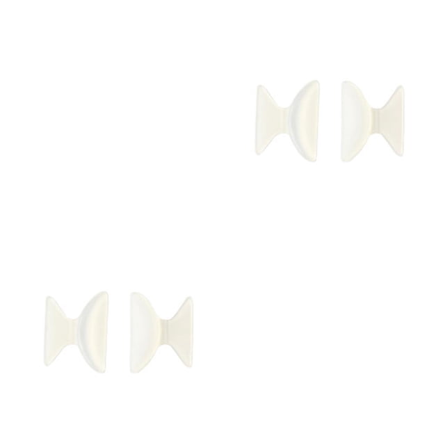 relayinert Nose Pad Bendable Small Spectacle Heightening Pads Strong Viscosity Sunglasses Stickers Easy Installment Transparent M 2Set