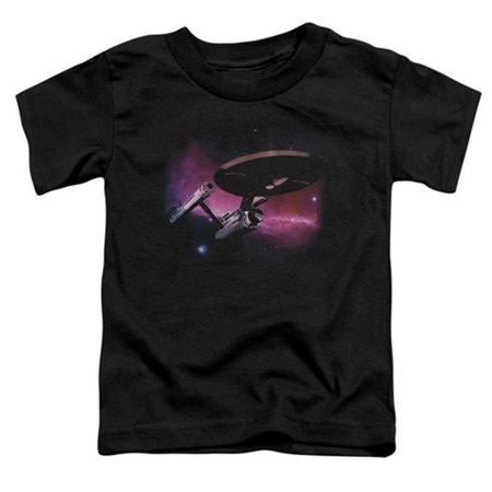 

Trevco Star Trek-Prime Directive - Short Sleeve Toddler Tee - Black- Large 4T