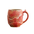 thumbnail image 7 of Ceramic Coffee Mug Lattes Afternoon Mug with Handle and Lid - Red ceramics Insulated Travel Mug. Double Wall Vacuum Thermal Cup for Home and Office., 7 of 7