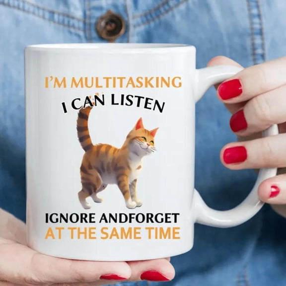 11oz Ceramic Multitasking Funny Coffee Mug Novelty Cup