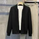 thumbnail image 3 of Suéter de punto para hombre con bolsillos, ropa para hombre, cárdigan sin capucha, cuello en V, elegante, holgado, ropa de otoño coreana, novedad en X, 3 of 5