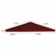 thumbnail image 4 of LELINTA Replacement Canopy Top - Roof Double Tiered Outdoor BBQ Roof Cover Grill Shelter Only Fit Waterproof and UV Protection - Patio Gazebo Brown for Backyard, Outdoor, Patio and Lawn, 4 of 8