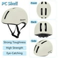 thumbnail image 2 of Semfri Adult Bike Helmet Skateboard Road Cycling Helmet Suitable Multi-Sport Scooter Skating Bicycle Large Size for Men Women White, 2 of 7