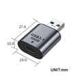thumbnail image 2 of CY USB-C USB 3.1 Type C Female to USB 3.0 A Male Data Adapter 10Gbps Data Power for Laptop Tablet Phone, 2 of 3