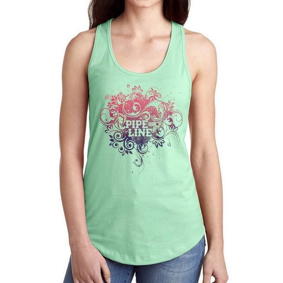 Floral Trend Design Racerback Tank Women's -Pipeline Designs