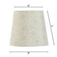 thumbnail image 4 of (2 pack) Mainstays Floral Accent Contemporary Polyester Lamp Shade, 8"L x 8"W x 7"H, 4 of 7