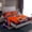 Orange Blue, variant on Manfei Rugby Ball Sport City Twin Sheet Sets,Cincinnati Twin Fitted Sheet,Orange Rugby Helmet Flat Sheet For Boys,Lightweight Room Decoration,3-Piece