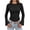 Black, variant on Flare Long Sleeve Ribbed Knit Tops for Women Lightweight Soft Crew Neck Solid Color Blouses Slim Dressy Casual Fall Winter Base Layer Shirts XXL