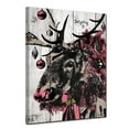thumbnail image 2 of Ready2HangArt Christmas Reindeer Textual Canvas Wall Art, 2 of 4