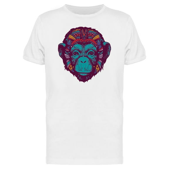 Monkey Ethnic Color Head Tee Men's -Image by Shutterstock