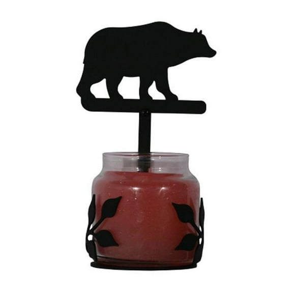 Village Wrought Iron C-LJS-14 Bear - Large Jar Sconce