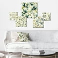 thumbnail image 2 of Designart "Leaves In Zen Tranquility" Plants Wall Art Set Of 5 - Green Bohemian For Bedroom Wall Art Set, 2 of 6