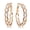 Rose Gold 1.5 inches, variant on Women Jewelry 18K Gold Fill Swarovski Big Round Hoop Pierce Earring Gift Sz 4cm Yellow Gold