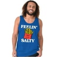 thumbnail image 3 of Funny Feelin Salty Fries Food Pun Tank Top T Shirts Men Women Brisco Brands L, 3 of 6
