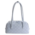 thumbnail image 2 of Rvusndi Polka Dot Bowler Bag,Slouchy Tote Bags Polka Dot PU Bowler Bag for Women Fashion Hobo Bags Large Shoulder Bag for Travel Work, 2 of 7