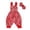 Y52-Red, variant on PRfgtbd Baby Girl Summer Clothes Ruffled Sleeveless Jumpsuit Smocked Bubble Romper Floral Print Tie-Up Straps Jumpsuits With Hairband Girls Dress Clothes