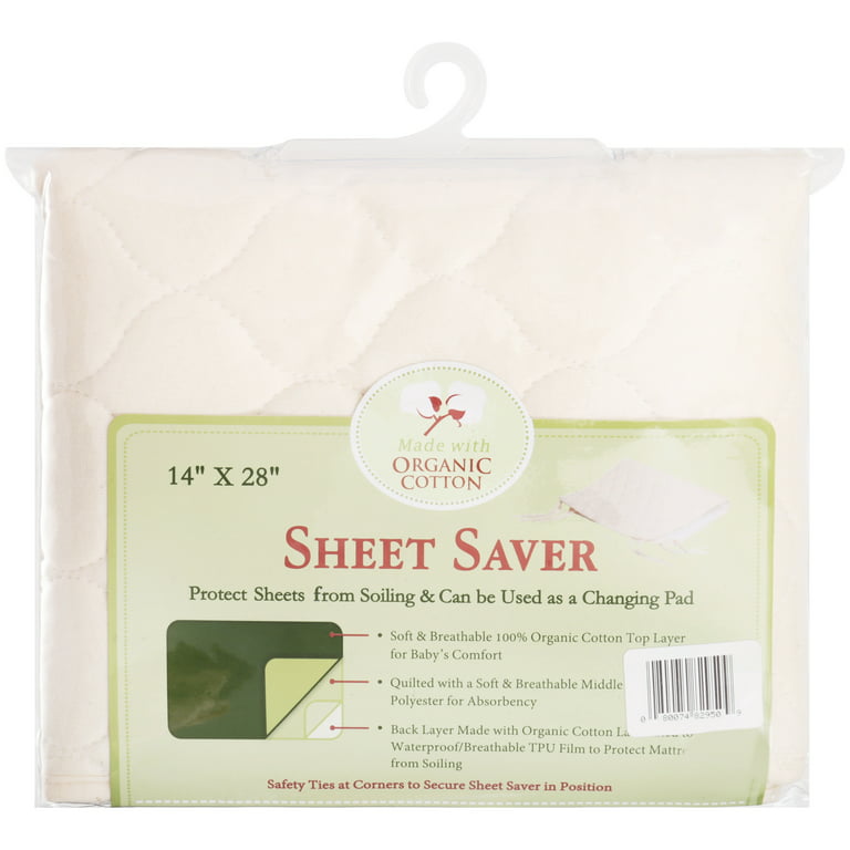 TL Care Waterproof Quilted Sheet Saver Made with Organic Cotton - Natural 1  ct
