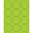 thumbnail image 2 of (2 pack) Box Partners Circle Laser Labels 2 1/2" Fluorescent Green 1200/Case LL194GN, 2 of 2