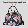 thumbnail image 4 of Lunch Sac à pour Femmes Hommes Adultes, Boîte à Lunch Isotherme avec Bandoulière Réglable, Sac à Lunch Étanche et Réutilisable pour Bureau Randonnée Pique-Nique École, 4 of 9