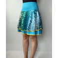 thumbnail image 3 of Whitewed Latin Square Dance Skirts for Adults Clothing Competition Character Ocean Blue, 3 of 5