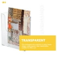 thumbnail image 2 of Transparent File Holder Wall-mounted File Stand Office File Manager Pamphlets Stand, 2 of 8