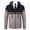 Khaki, variant on ZCFZJW Men's Zip Up Hoodies Casual Drawstring Striped Color Block Long Sleeve Full Zipper Sherpa Fleece Lined Knit Cardigan Sweater Trendy Slim Fit Outwear Jacket with Pockets Black L
