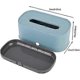 thumbnail image 2 of Tissue Box Lid Rectangular Decorative Tissue Cube Box Toilet Tissue Holder Facial Tissue Holder For Bathroom Kitchen (Blue), 2 of 4