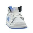 thumbnail image 2 of Jordan 1 Mid BT Toddlers Shoes White/Legend Blue/Black 640735-127 (5 M US), 2 of 6