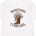 thumbnail image 4 of Inktastic Montana Cowgirl Girls Long Sleeve Toddler T-Shirt, 4 of 5