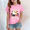 thumbnail image 2 of mgoYE America 250th Anniversary T Shirt Boys Girls Boys T-Shirt 250 Years America Anniversary Shirt Girls Boys 250th Independence Day Freedom Shirt USA Flag Star and Stripes Tee(Pink,2-3 Years), 2 of 4