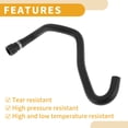 thumbnail image 6 of Unique Bargains HVAC Heater Hose No.64216902683 Engine Radiator Coolant Hose for BMW 3 Series E46 2000-2007 Rubber Black Good Sealing, 6 of 7