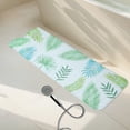 thumbnail image 7 of Unique Bargains Bath Mat Leaves Pattern Bathtub Mat Shower Mat Anti Slip Bathtub Mats for Tub with Suction Cups and Drain Holes White Green, 7 of 7