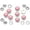 Pink, variant on 20 Pack Pearl Snap Fasteners for Western Shirts, 10.5mm, Washable Pearl-Like Buttons (Sky Blue)