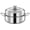 11" - tray, variant on Steamer for Cooking,28cm Steamer Pot with Glass Lid,11 inch Steam Pots with Lid 2-tier for Cooking Veggies Fish Seafood Noodles, Pasta, Food
