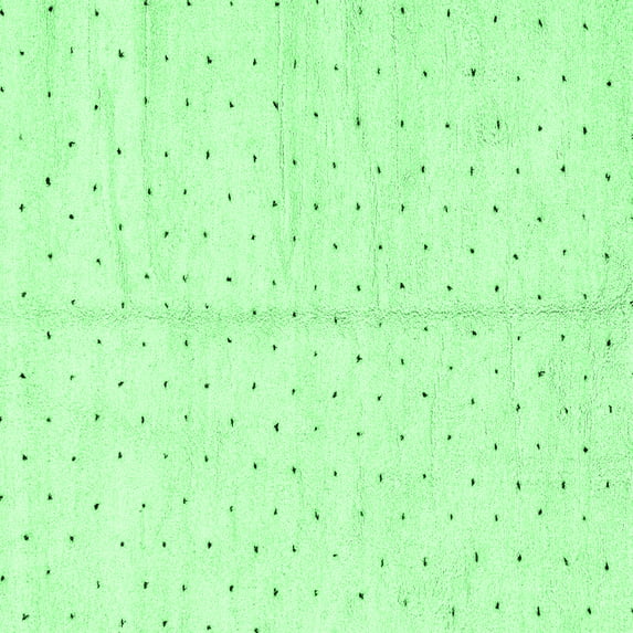 Ahgly Company Indoor Square Solid Emerald Green Modern Area Rugs, 3' Square