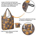 thumbnail image 4 of 5 Pack Foldable Shopping Bag,Halloween Pumpkins and Witch Hats Reusable Grocery Bags with Pockets,Large Reusable Tote Bags with Handles Waterproof & Lightweight, 4 of 6
