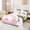 White Pink C, variant on Feelyou Coquette Pink Letter Z Queen Sheets for Girls, Leopard Print 8 Billiards Queen Sheet Sets, 4-Piece, 1 Flat Sheet, 1 Fitted Sheet and 2 Pillowcases