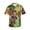 Fruit And Vegetables, variant on Newspaper Pieces Men'S 3d Print Casual Button Down Shirts, Novelty Hawaiian Short Sleeves 3xl