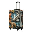 thumbnail image 2 of Cauagu Colorful Koi Fish Art Print Travel Luggage Cover,Travel Dust-proof Suitcase Cover Softside Suitcase Protector for 18-32inch,Not Included Suitcase, 2 of 8