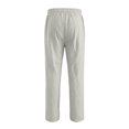 thumbnail image 5 of Guluxicc Men's Straight Leg Cotton Pants with Pockets Drawstring Elastic Waist Solid Daily Casual Trousers for Beach Vacation, 5 of 7