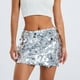 thumbnail image 2 of Gibobby Plisado Mini Falda De Las Falda de media falda para mujer, cintura alta, media falda R, falda de pana para otoño e invierno, falda ajustada con un solo pecho(Plateado, S), 2 of 3